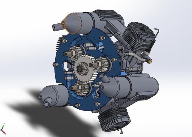 发动机悬置系统（发动机支架）3D模型 Solidworks设计